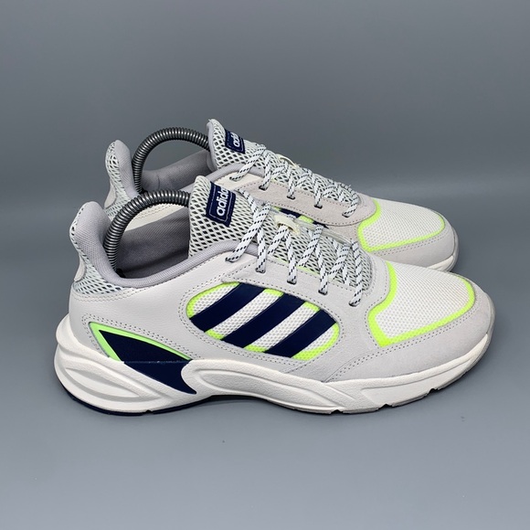 Adidas 90s Valasion Grey Navy Running Shoes EE9895 Men’s Sz 7.5 NEW